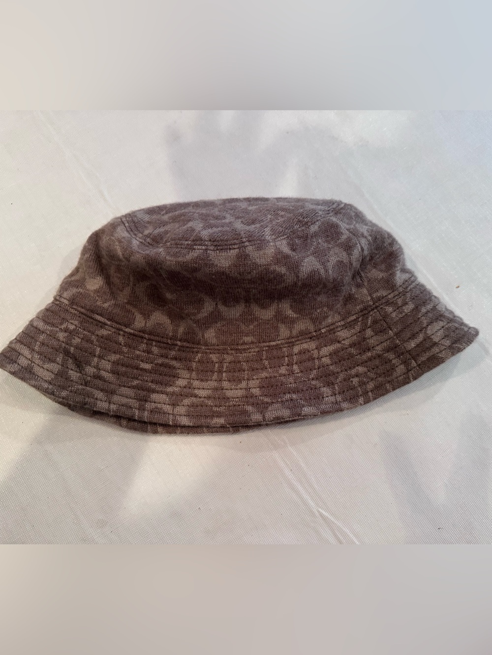 Coach Brown Signature Bucket Hat